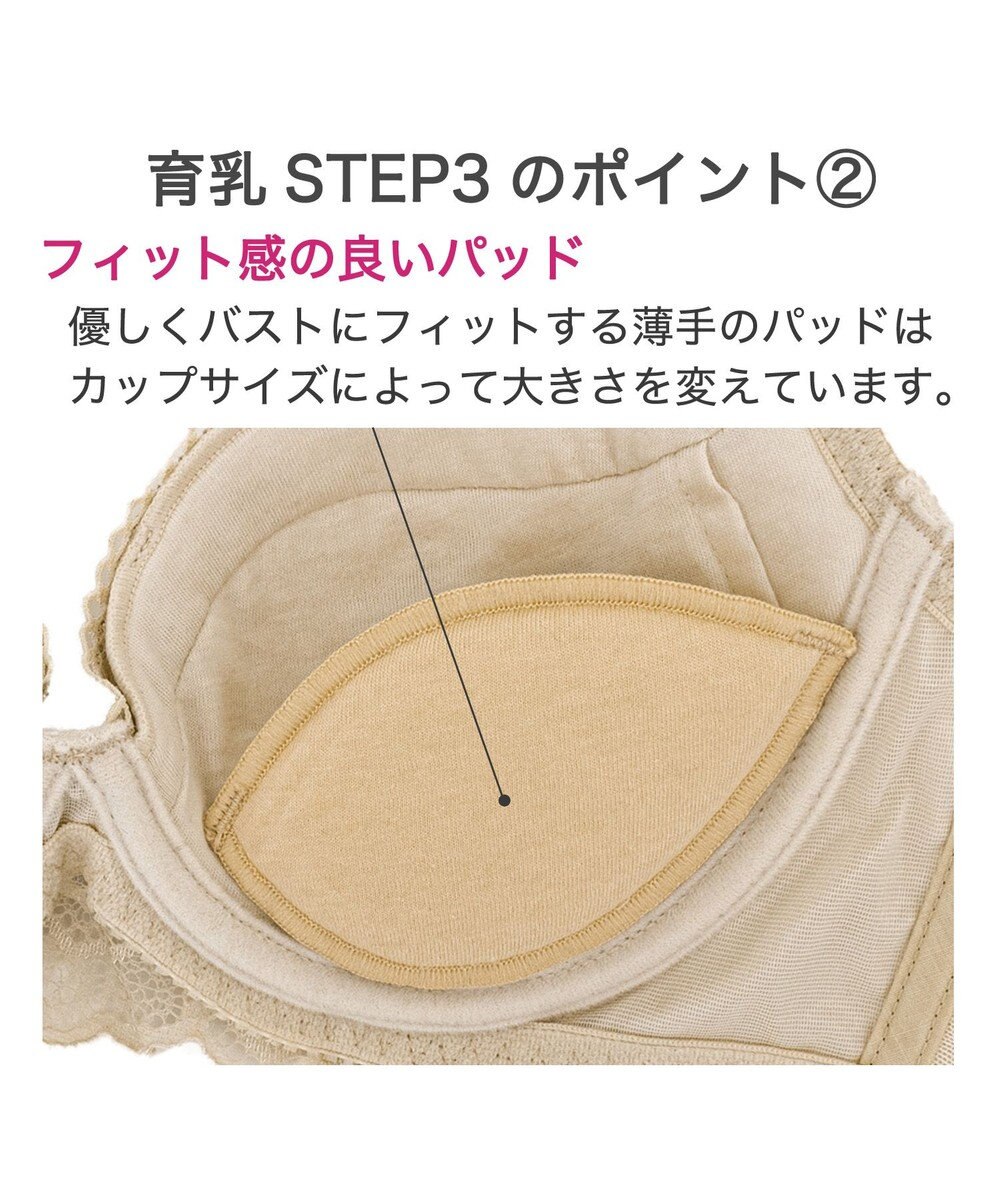 BRADELIS New York 【BRADELIS New York ブラデリス】ジャクリーンステップ3ブラ24A1 育乳補整 補正 ブラジャー 下着 幅狭ワイヤーでバストを整える 