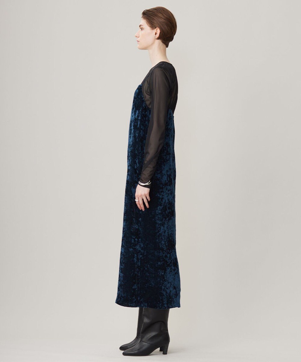 ICB L 【洗える】 マットトリコットチュール シアーカットソー 