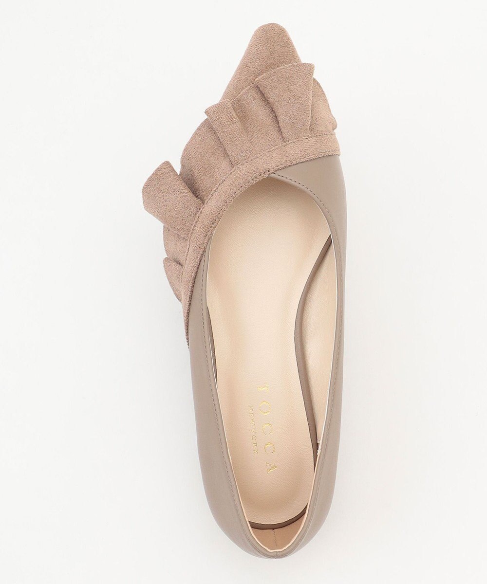 TOCCA 【大人百花掲載】【低反発クッション】FRILL PUMPS パンプス 