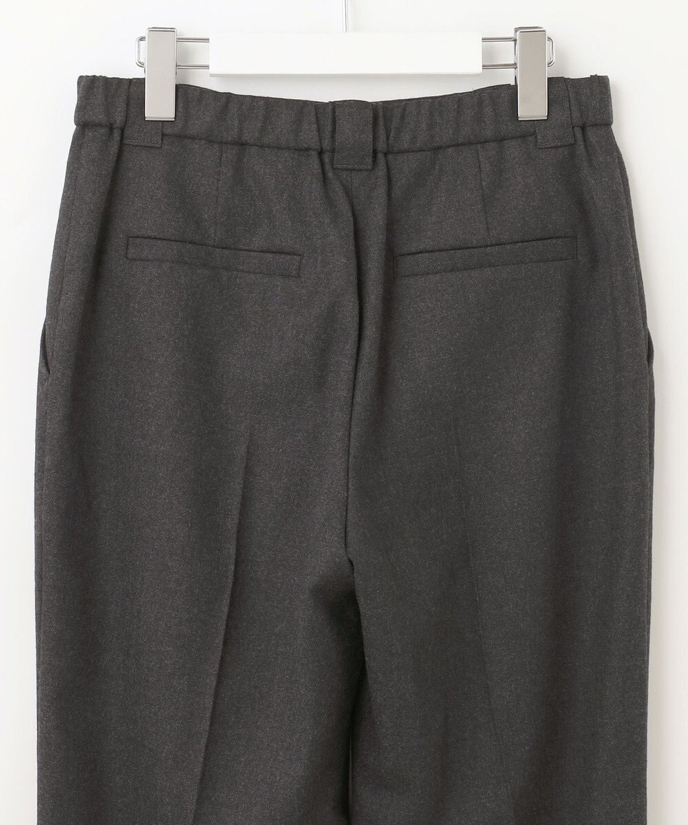 自由区 【洗える】ウォッシャブルハイカウントフラノ ストレートパンツ 