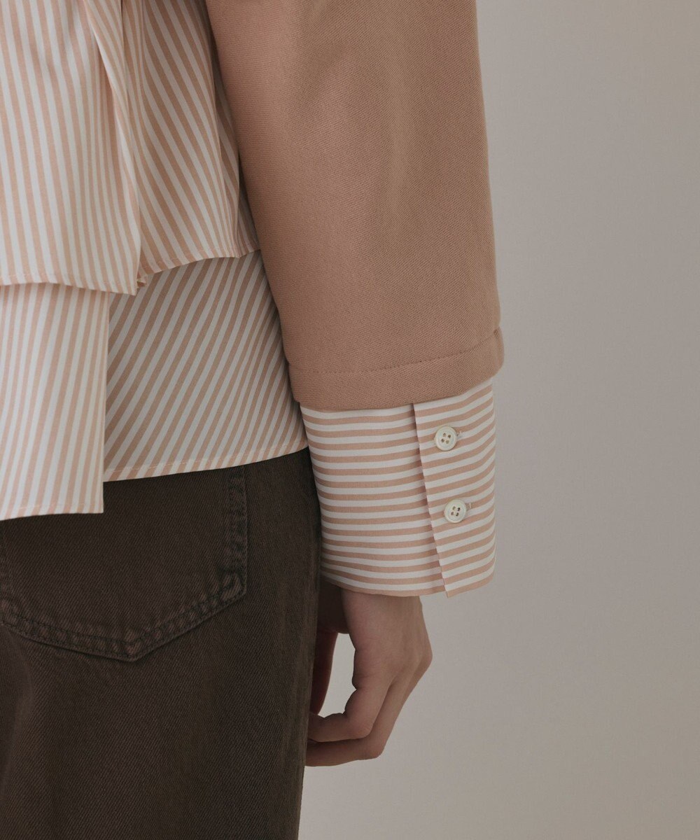 GRACE CONTINENTAL タックフリルヘムカットトップ 