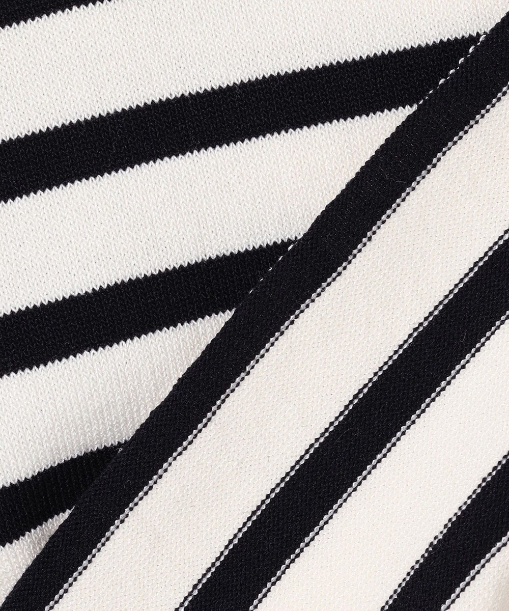 Feroux 【洗える】袖フレアボーダー ニット 