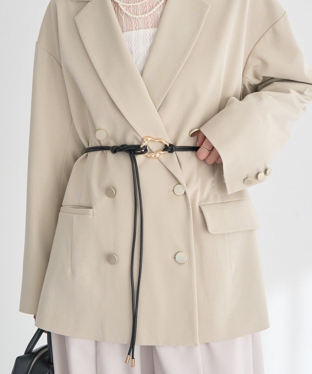 earth music&ecology ニュアンスバックルサッシュベルト 