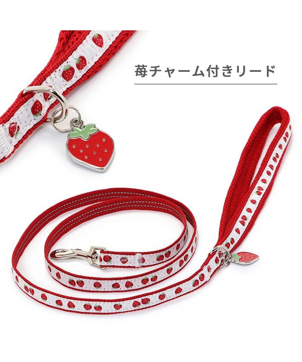 PET PARADISE ペットパラダイス 苺チャーム付き リード ３Ｓ 