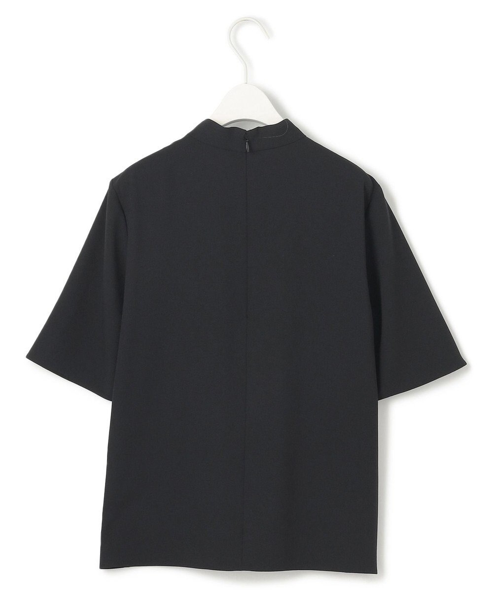 ICB L 【洗える】ストレッチジョーゼット ハイネックブラウス 