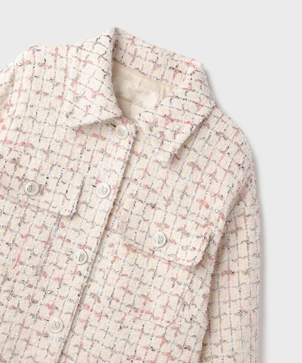 GRACE CONTINENTAL ツイードクロップドジャケット 