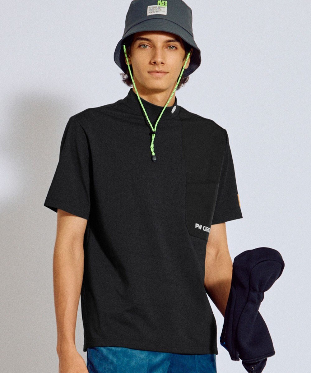 PW CIRCULUS 【吸水速乾 / UV遮蔽率99.5% UVカット / ストレッチ】【MEN】ポケットモックT ゴルフ 