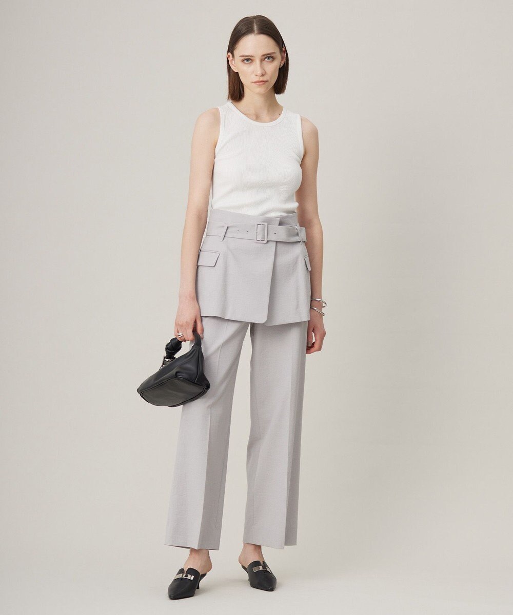 ICB L 【洗える】オーガニックリブタンク カットソー 