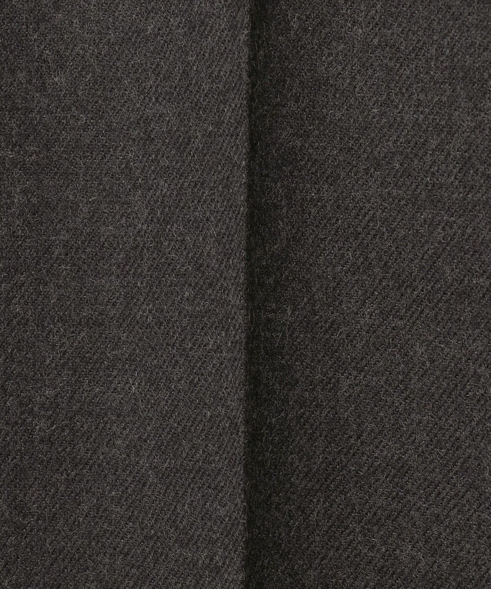 自由区 【洗える】ウォッシャブルハイカウントフラノ ストレートパンツ 