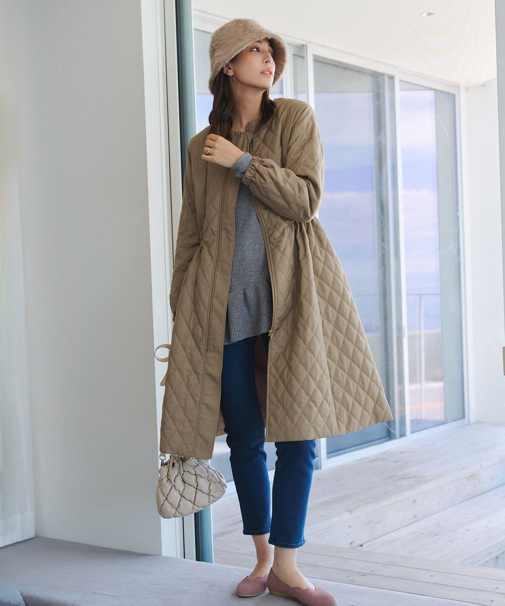 Tiaclasse 中綿キルティングコート 