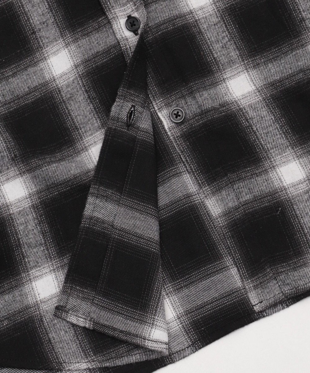 WEGO 【25年秋冬新作】チェックフードBIGネルシャツ 