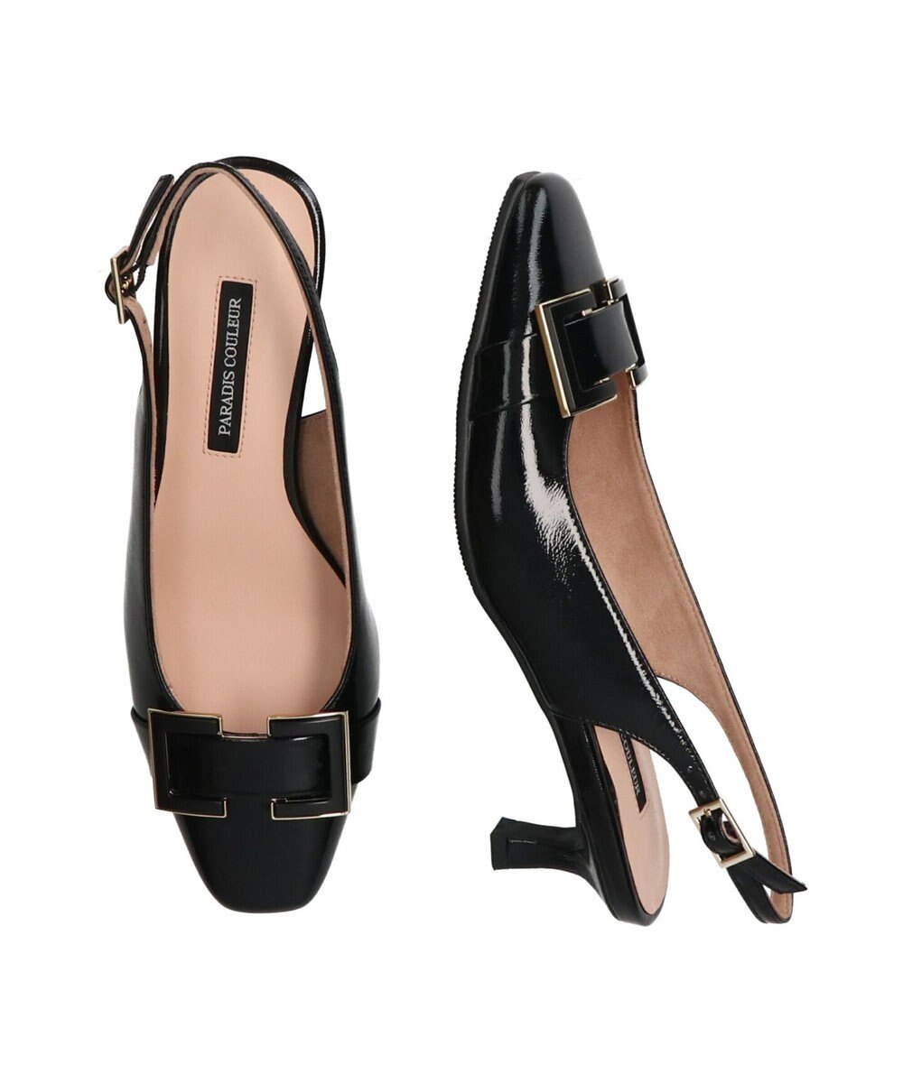 Bridget Birkin 【PARADIS COULEUR】スクエアトウバックルバックバンドパンプス 