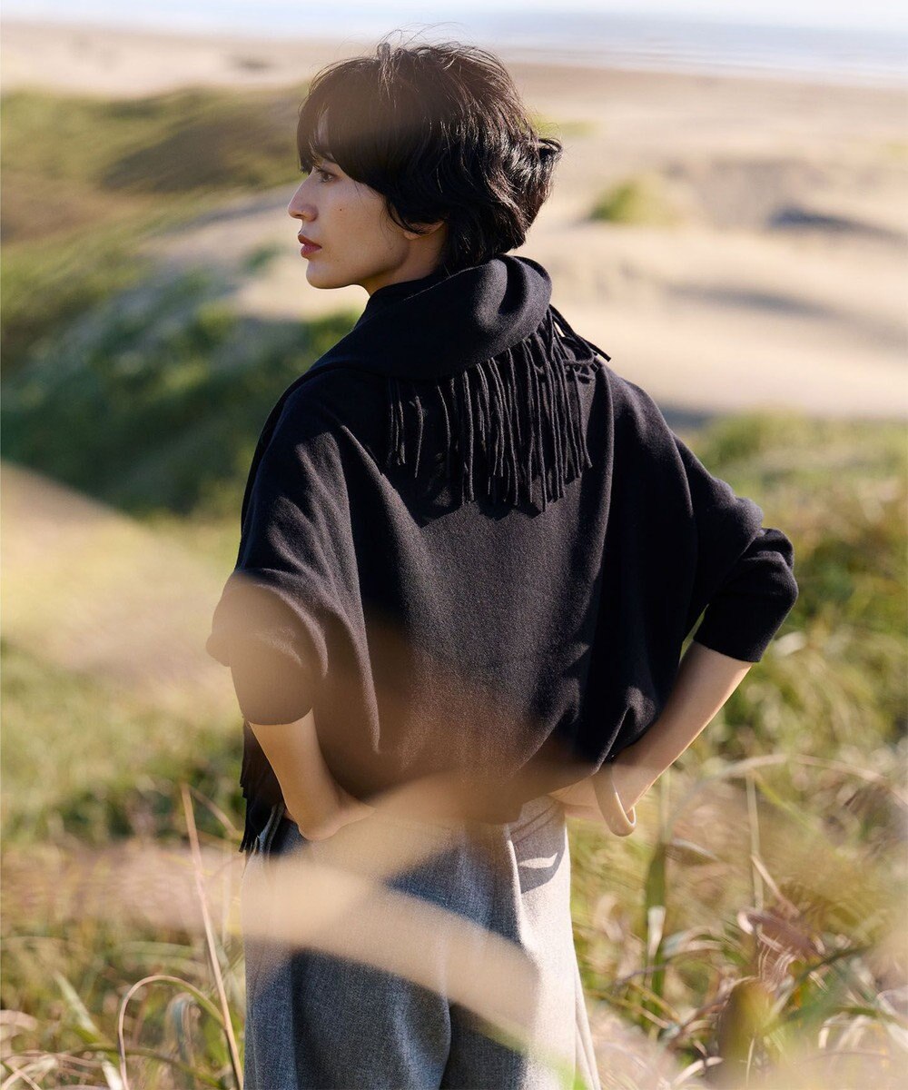 自由区 【洗える】ソフトウールハイゲージ フリンジストール 