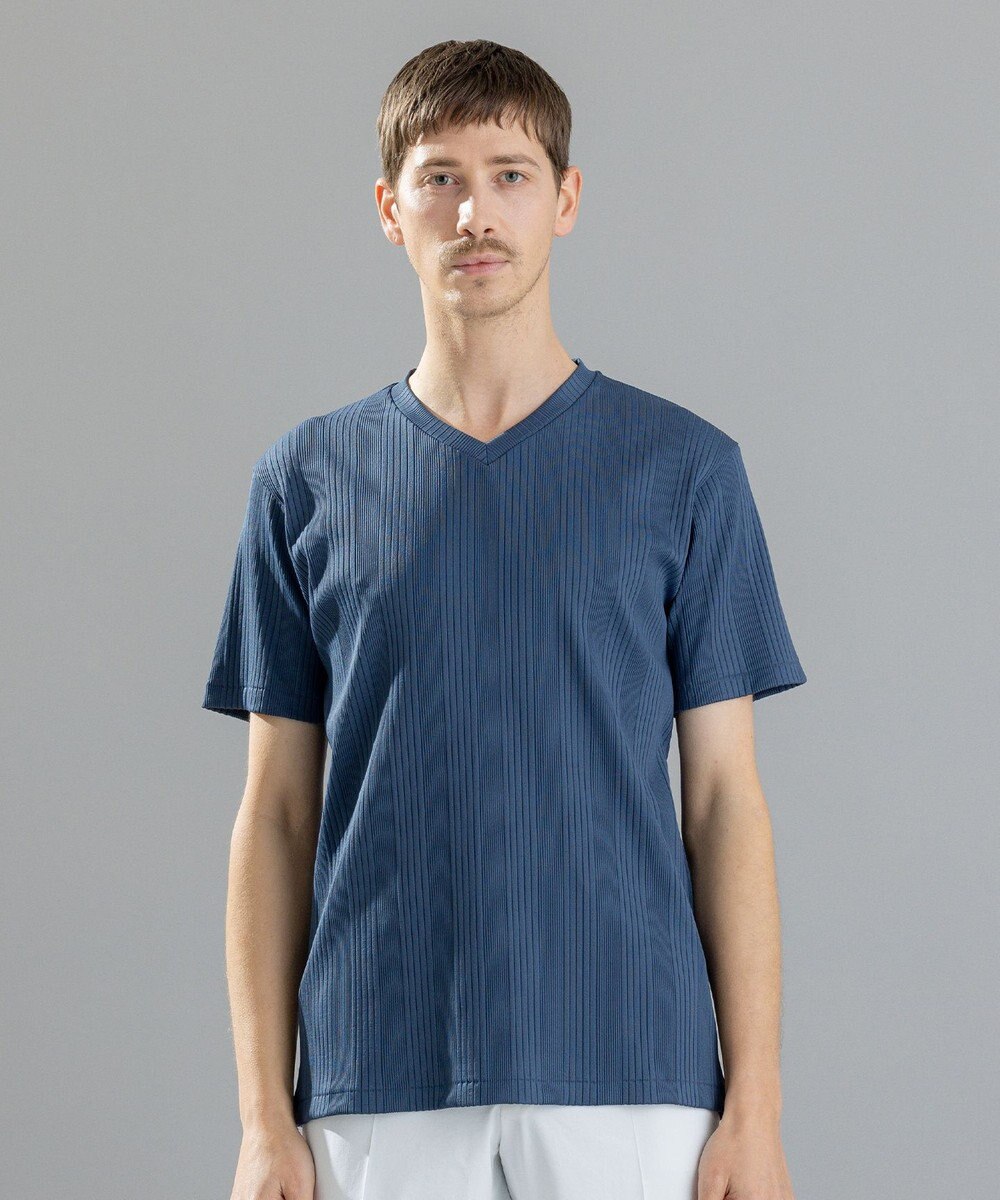 JOSEPH HOMME テックリブジャージー　Vネック半袖カットソー 