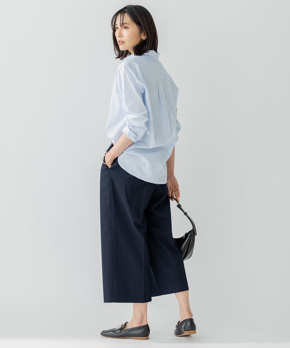 23区 【洗える】カルゼストレッチ クロップド パンツ 