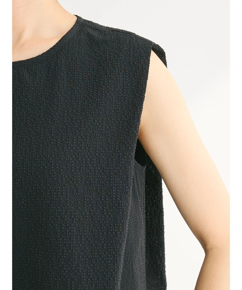 Green Parks 異素材レイヤードノースリーブブラウス 