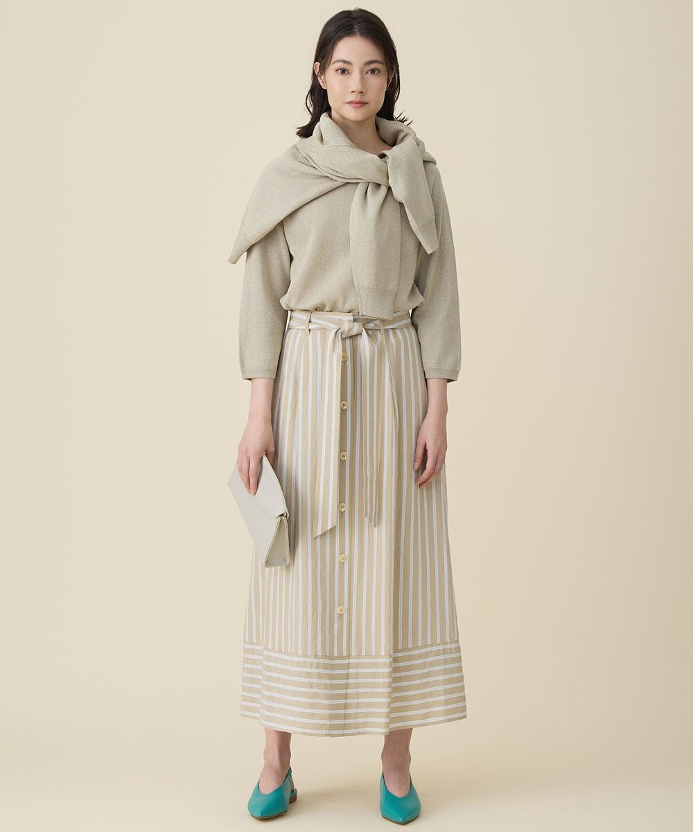 自由区 L ペーパーコットンニット カーディガン 