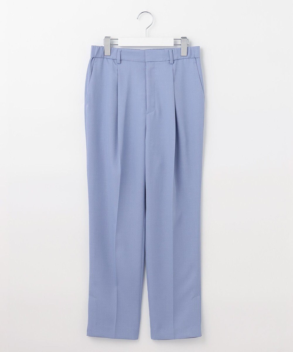 自由区 【接触冷感・速乾・UVケア・撥水・防シワ・XSサイズあり】リネンライクツィルテーパード パンツ 