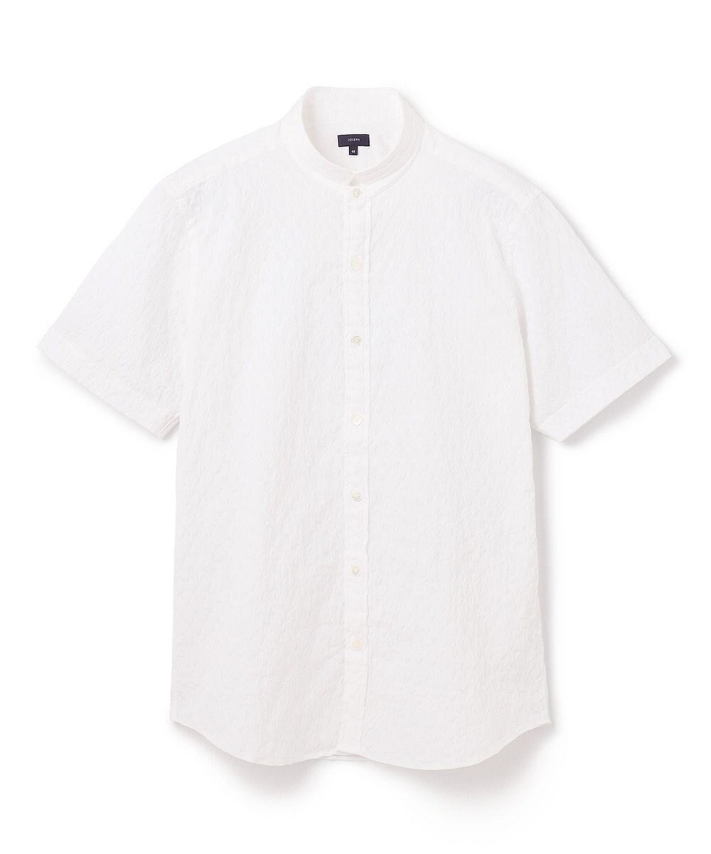 JOSEPH HOMME シガーカッタージャガード　ウイングカラー半袖シャツ 