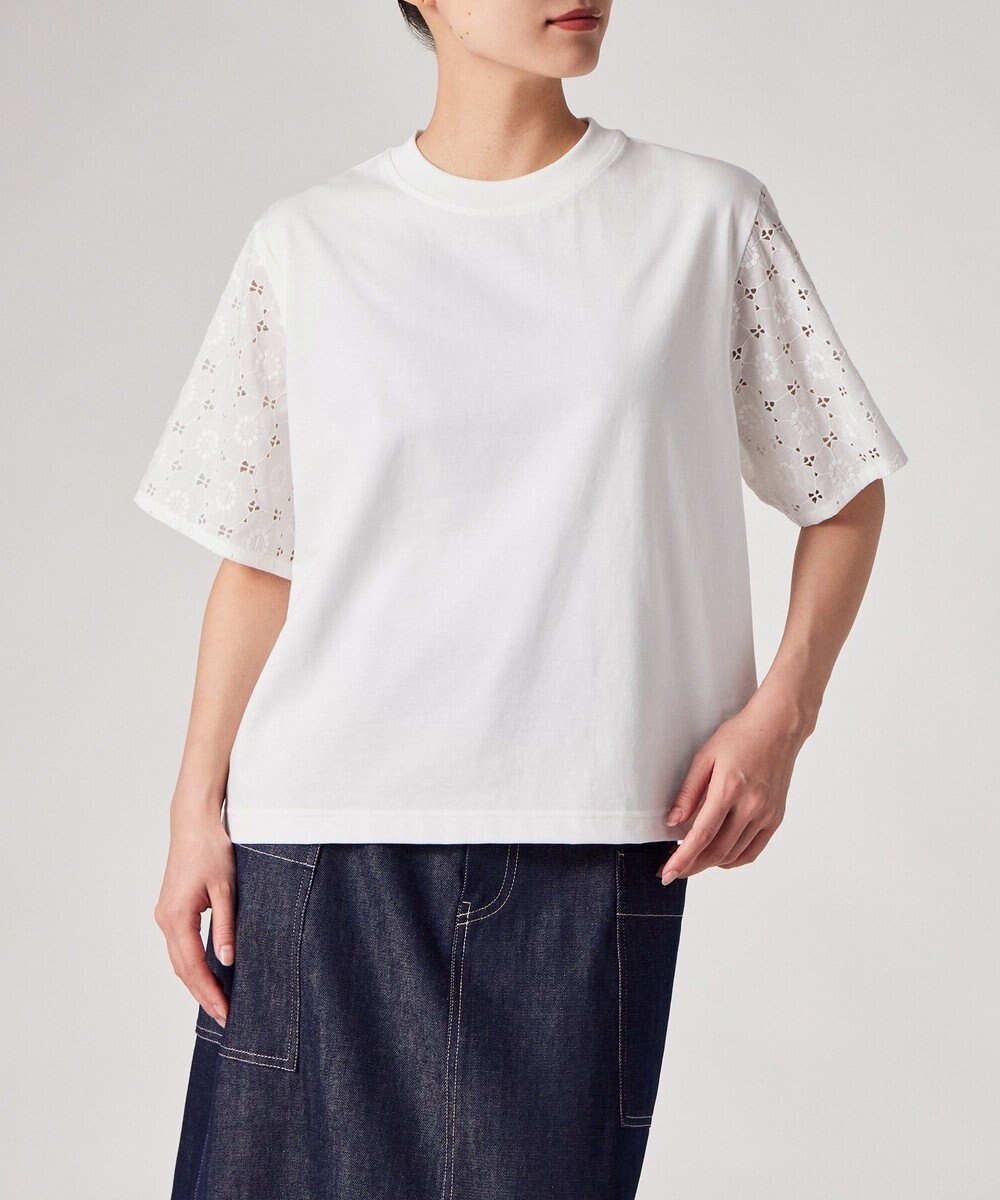 Paul Smith レーススリーブ コンビネーション 半袖カットソー 