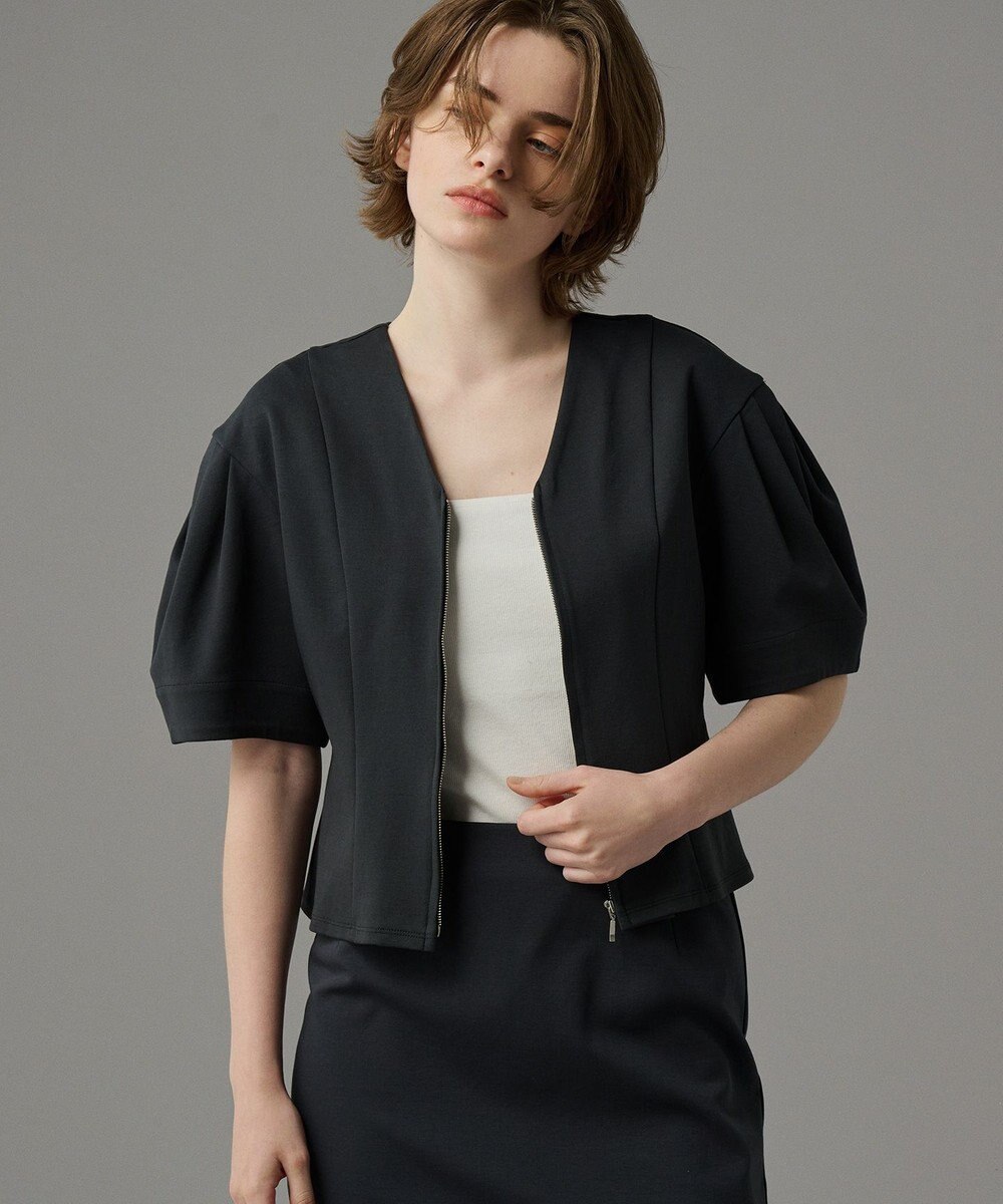 uncrave 【接触冷感・UVカット】ダブルフェイスジャージー 2WAYブラウス（uncrave STANDARD） 