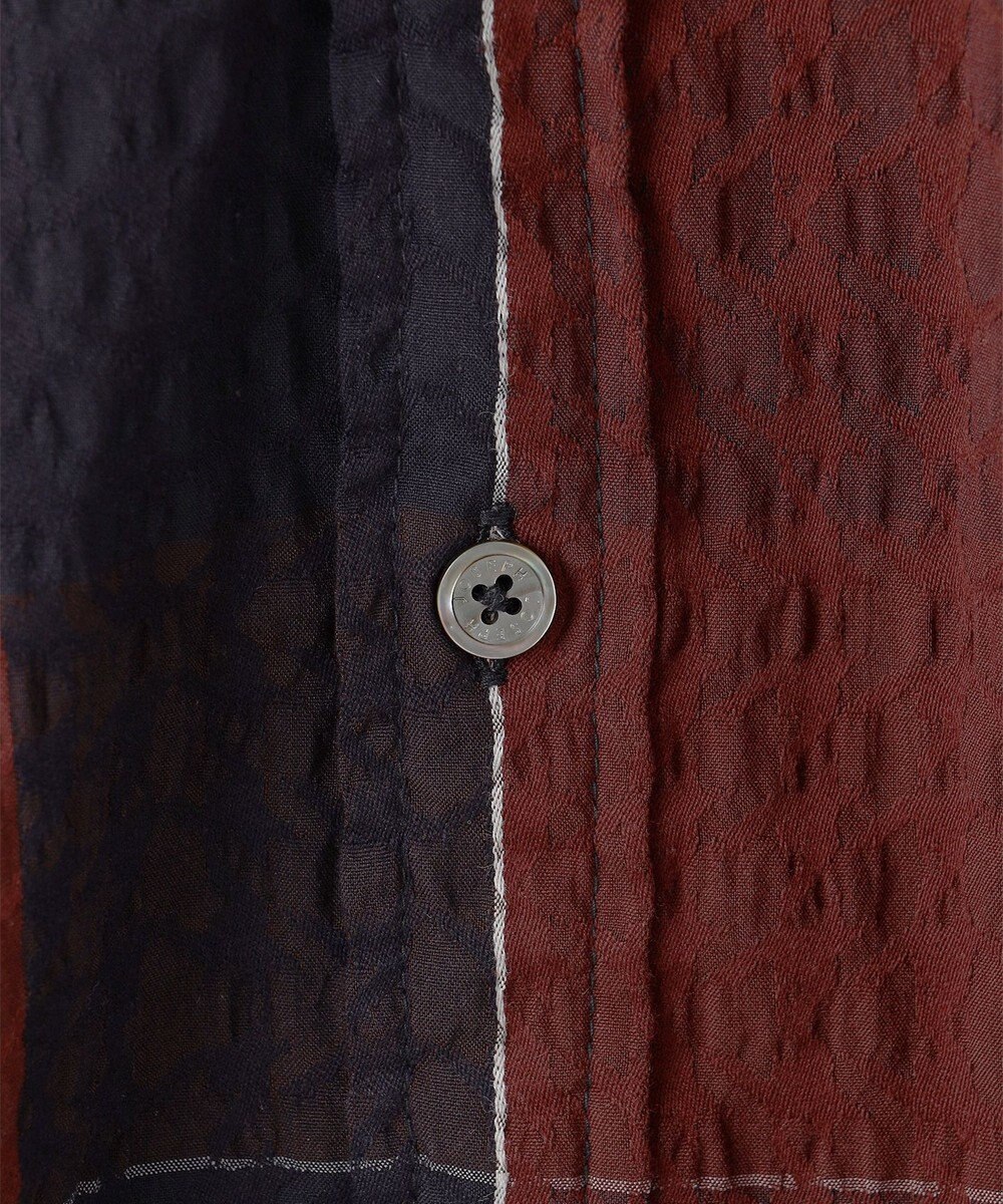 JOSEPH HOMME オーバーチェックジャガードストレッチ　レギュラーカラーシャツ 