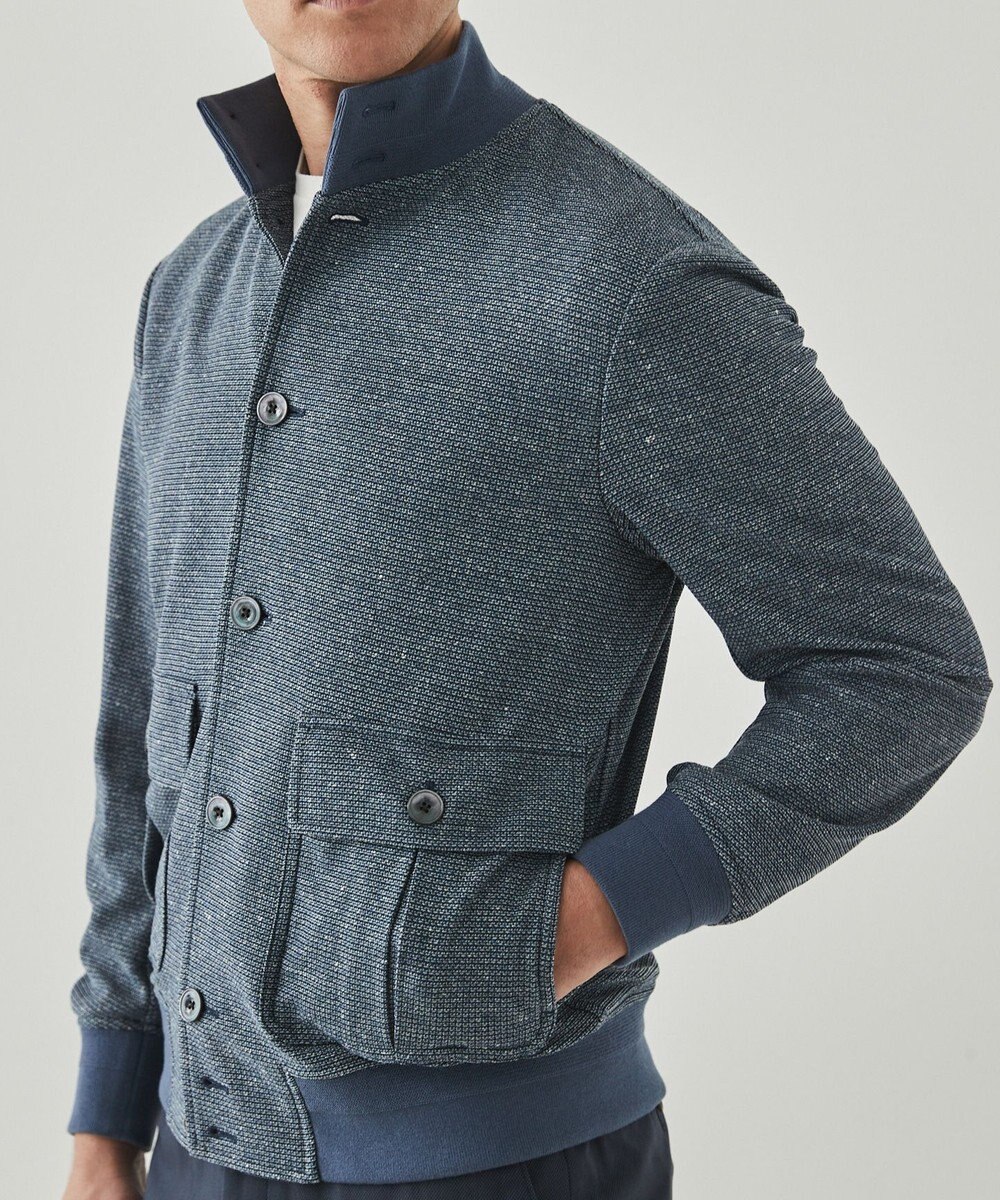 GOTAIRIKU 新作【ストレッチ/洗える/吸水速乾】ノルマンディーリネン A-1ブルゾン 