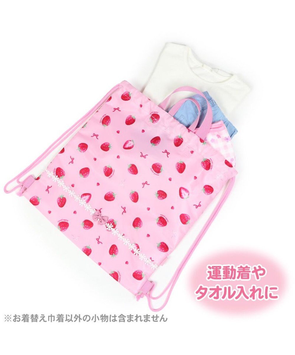Mother garden マザーガーデン 野いちご お着替え巾着 《いちご柄》 