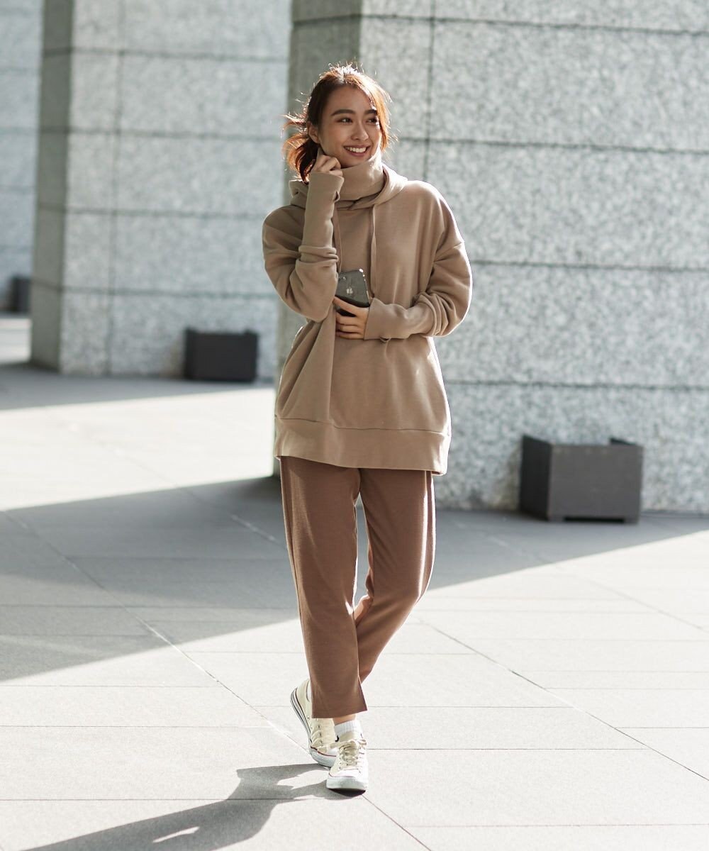 OP／FILA 【OP】ネックウォーマー付き裏毛パーカー 