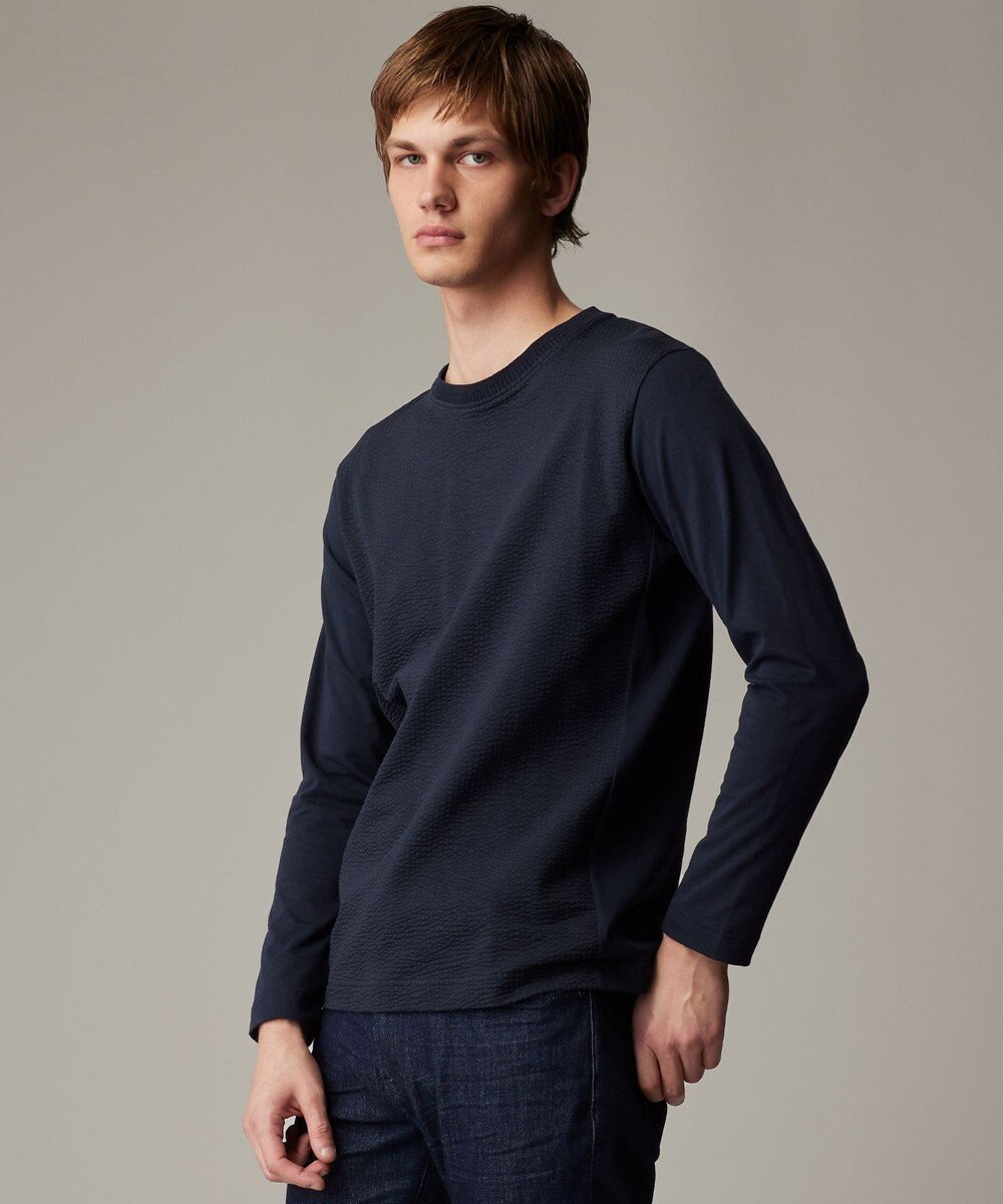 JOSEPH ABBOUD 【キングサイズ・オーガニックコットン使用・日本素材、日本縫製】JOE COTTON サッカー Tシャツ 