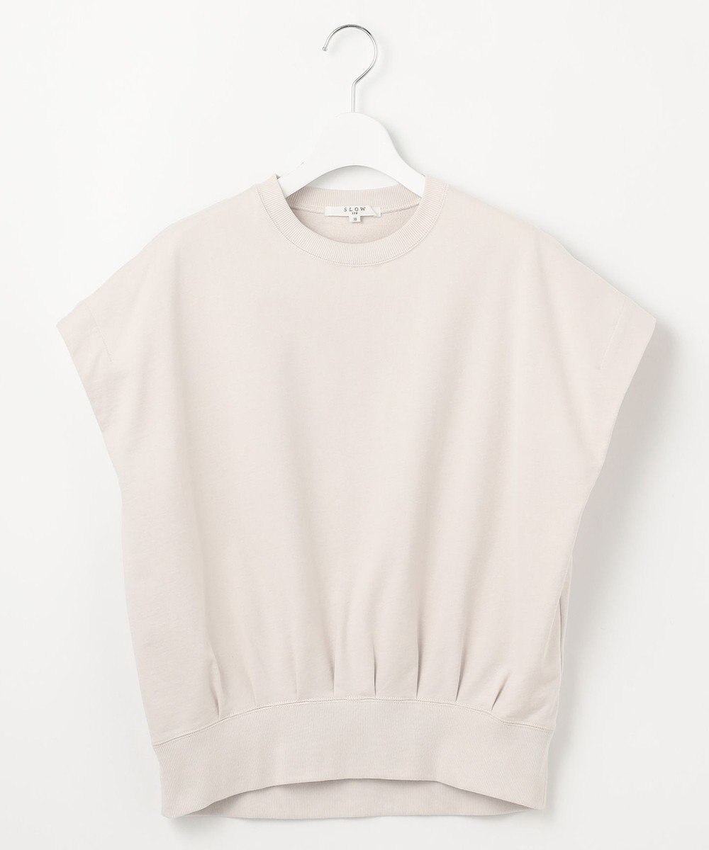 23区 【SLOW/WEB限定】コンパクトインレー フレンチスリーブ カットソー 