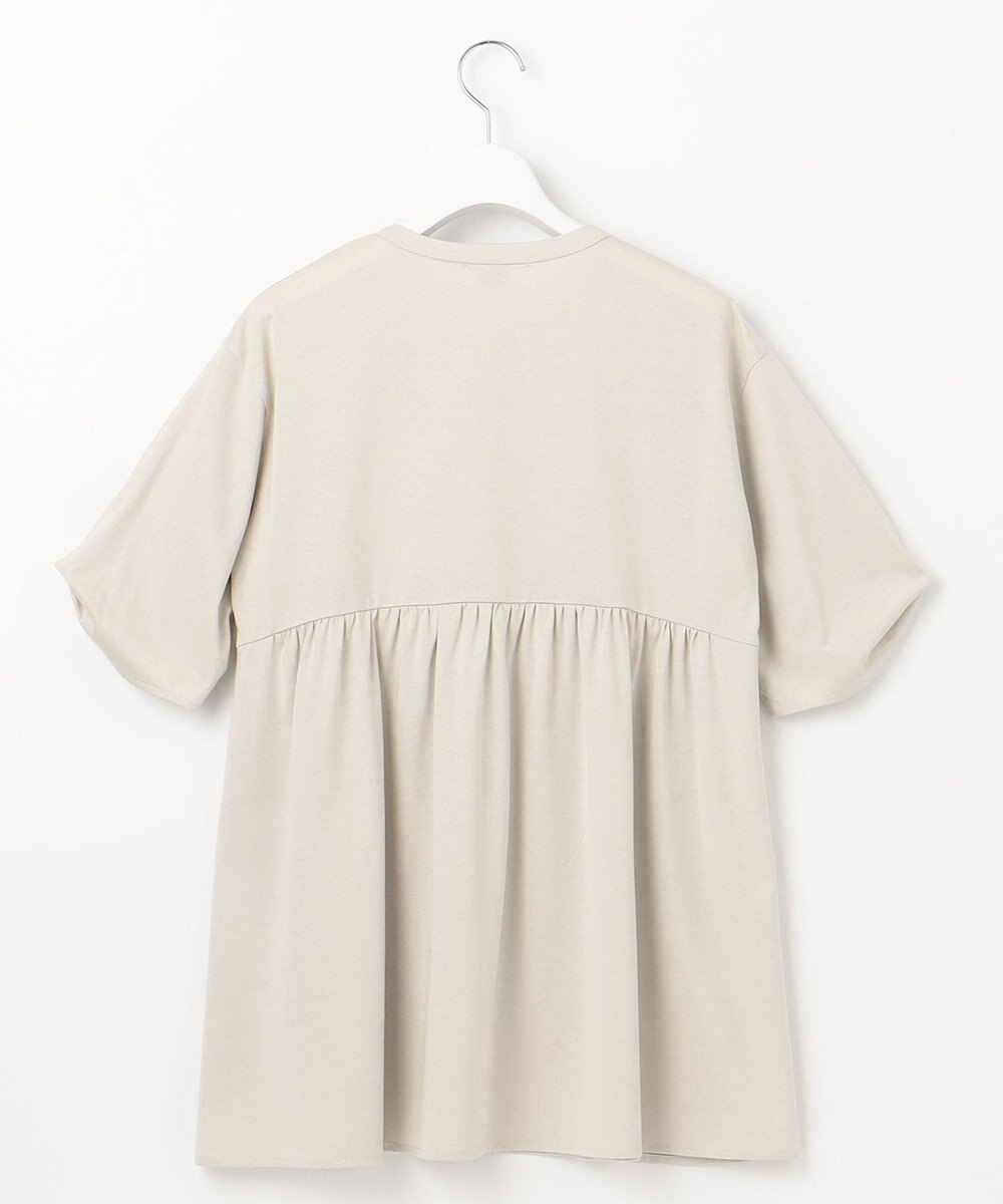 J.PRESS LADIES 【洗える】プレーティング キーネック カットソー 