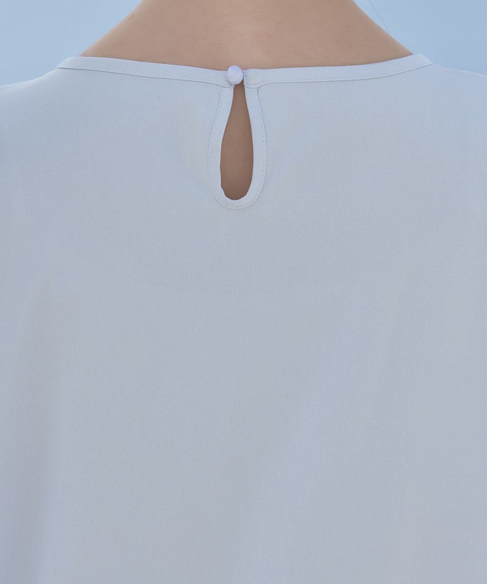 Tiaclasse 【洗える】フレアフレンチチュニックブラウス 