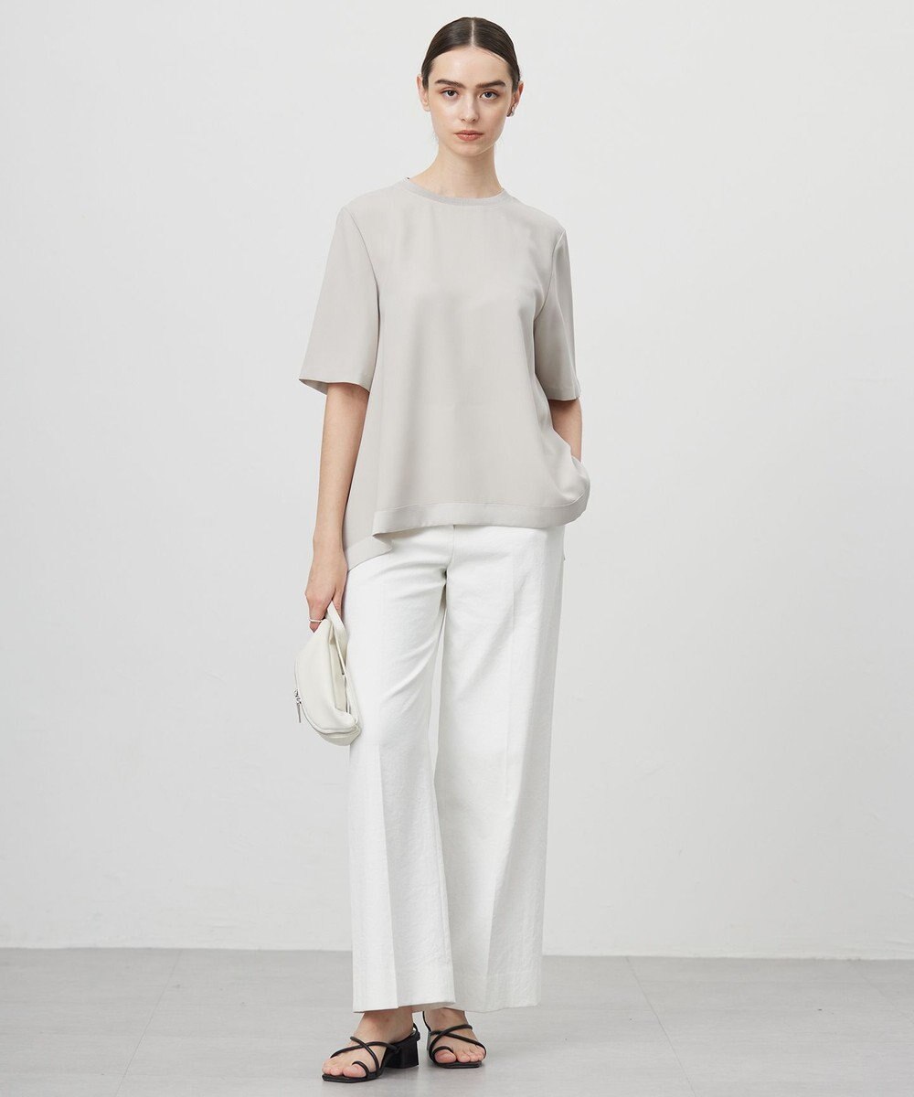 ICB 【接触冷感・UVカット・透け防止・吸水速乾・洗える】 シェルタリングドライオックス ワイドパンツ 