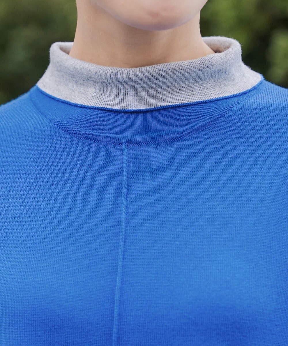 Tiaclasse 【洗える】リバーシブルWフェイスポンチョ風ニット 