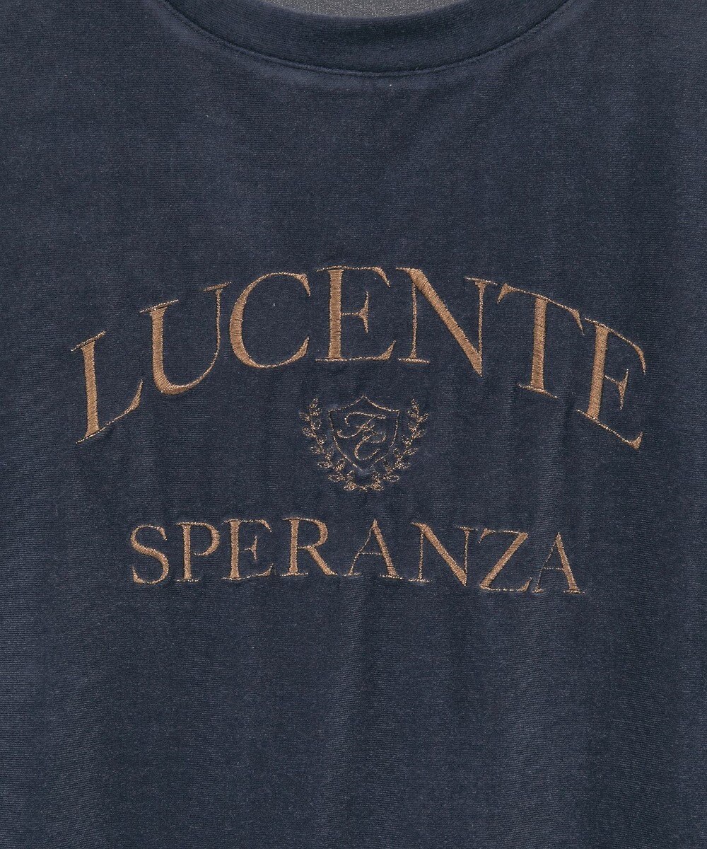 Green Parks ベロアロゴフレンチスリーブチュニック 