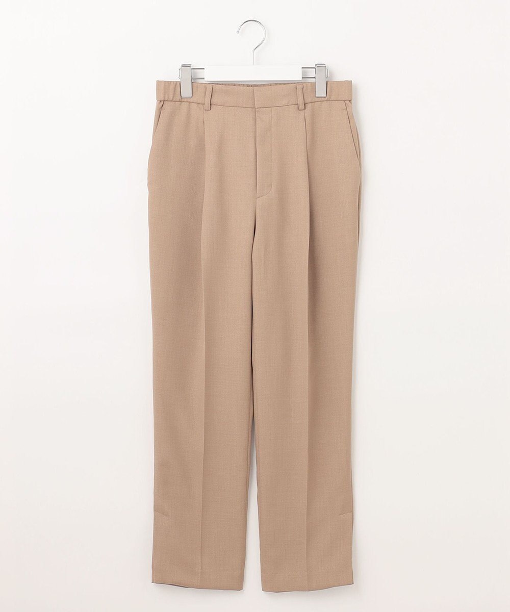 自由区 【接触冷感・速乾・UVケア・撥水・防シワ・XSサイズあり】リネンライクツィルテーパード パンツ 