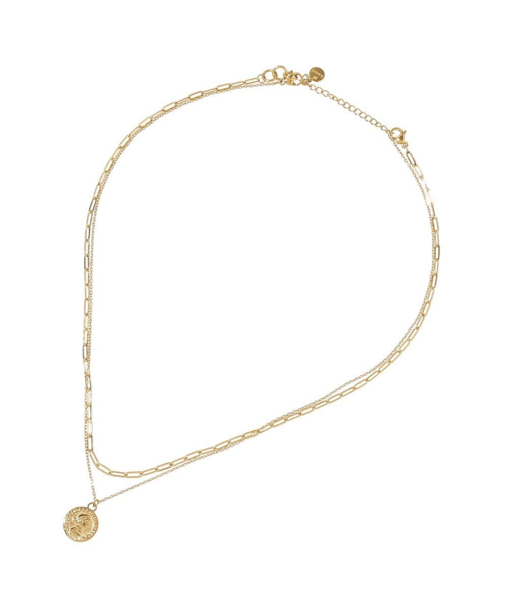 earth music&ecology 【ステンレス】2SETコインネックレス 