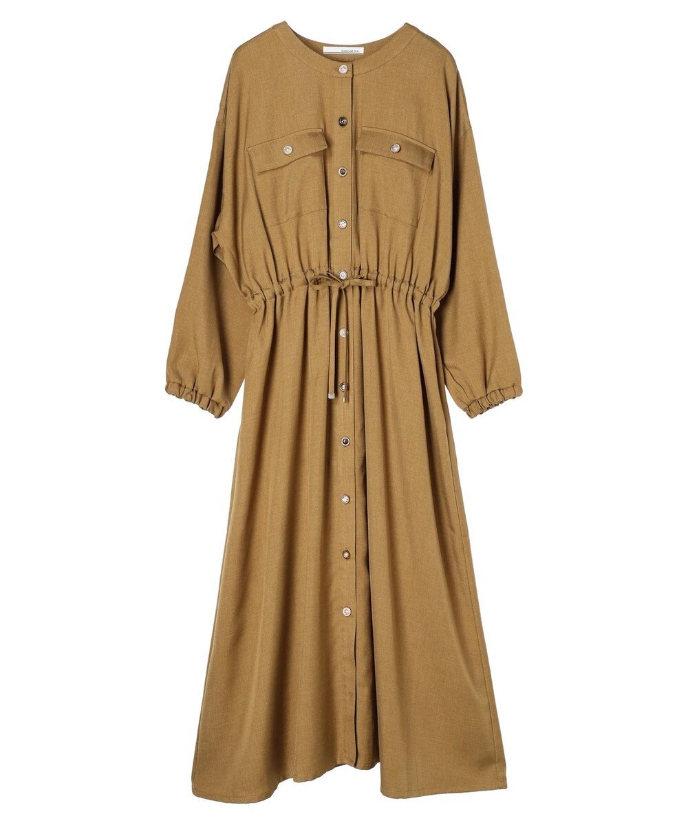 Green Parks ・ＥＬＥＮＣＡＲＥ　ＤＵＥ　イロイロ釦ドロストワンピース 