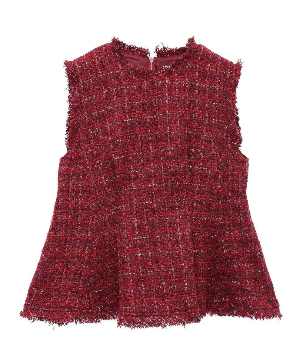 Green Parks ツイードペプラムベスト 