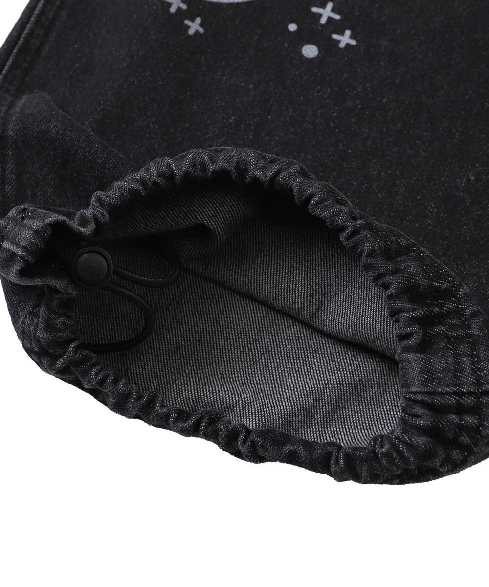 WEGO 【ウエスト紐で調整】イージーペインターグラフィックデニムパンツ 