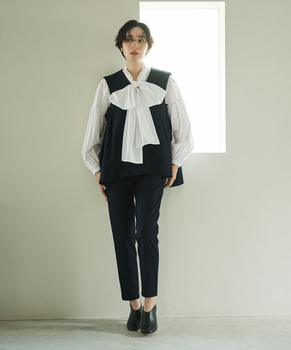 #Newans 【セレモニーにも】〈亀恭子さんコラボ〉サイドギャザージレ 