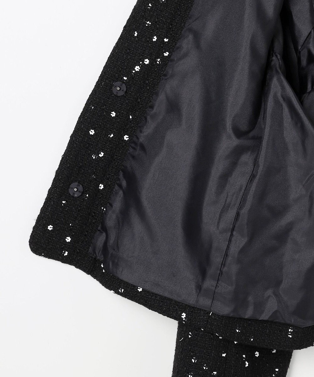 組曲 S フラワースパンコール ツイードジャケット 