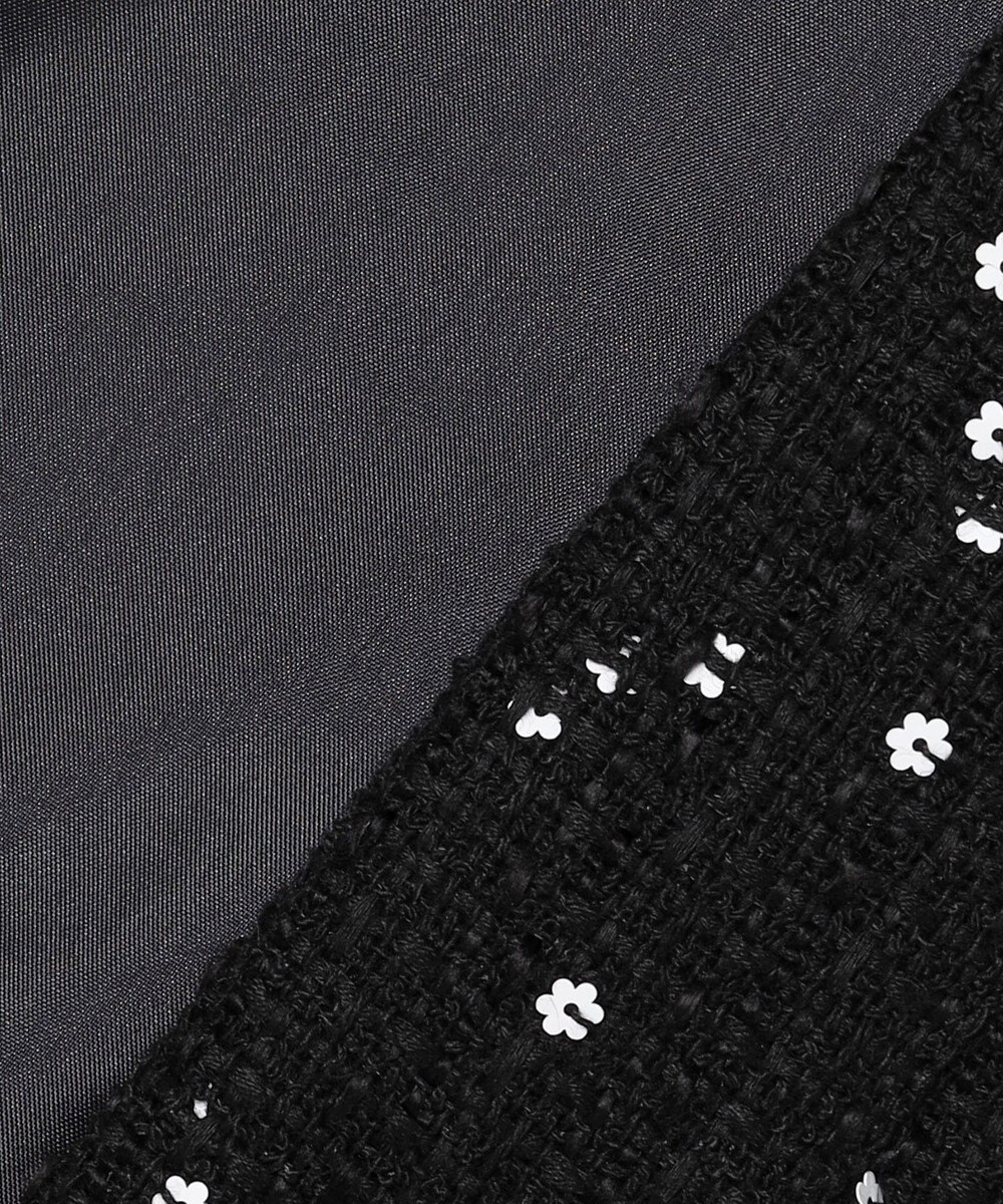 組曲 S フラワースパンコール ツイードジャケット 