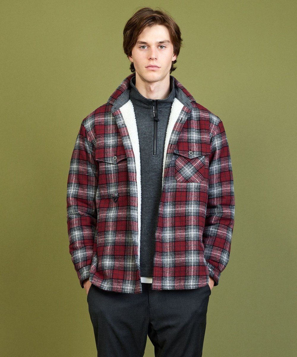 JOSEPH ABBOUD MOUNTAIN オーガニックラフィーネル ボアインナー シャツ 