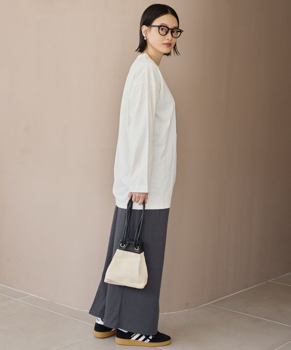 AMERICAN HOLIC ボックス箔プリントロングTシャツ 