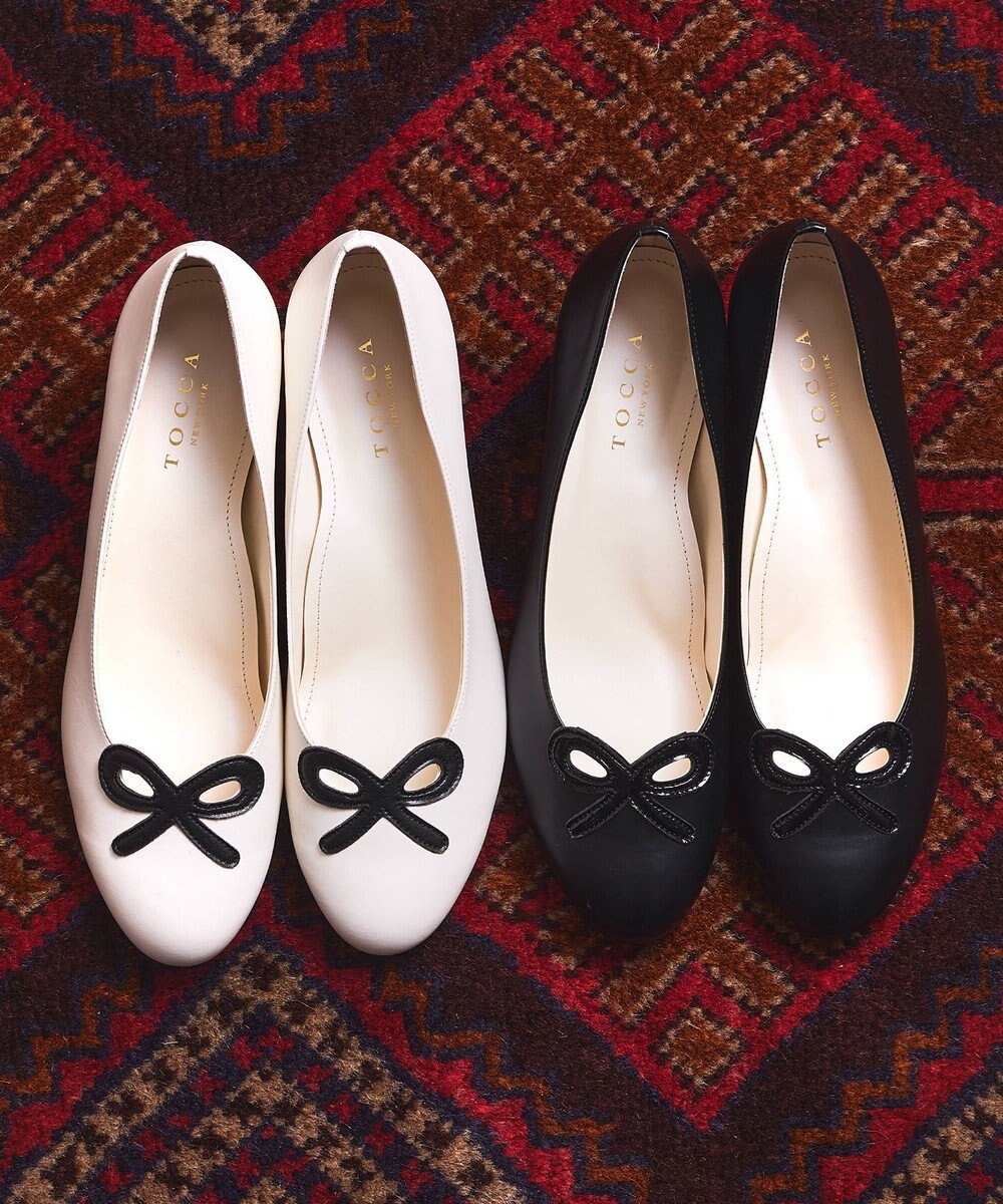 TOCCA 【晴雨兼用・抗菌消臭・防水】FRENCH RIBBON RAINPUMPS レインパンプス 