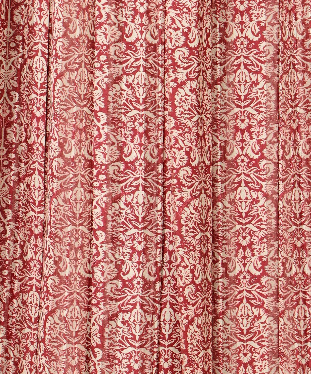 J.PRESS YORK STREET 【WOMEN】オリジナルタイルプリント ワイドプリーツスカート 