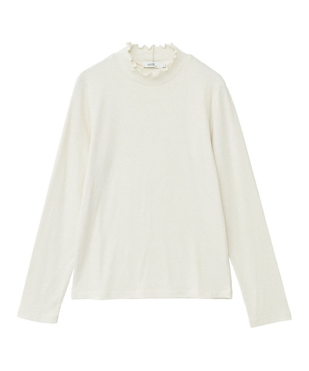 earth music&ecology ラメテレコハイネックプルオーバー 