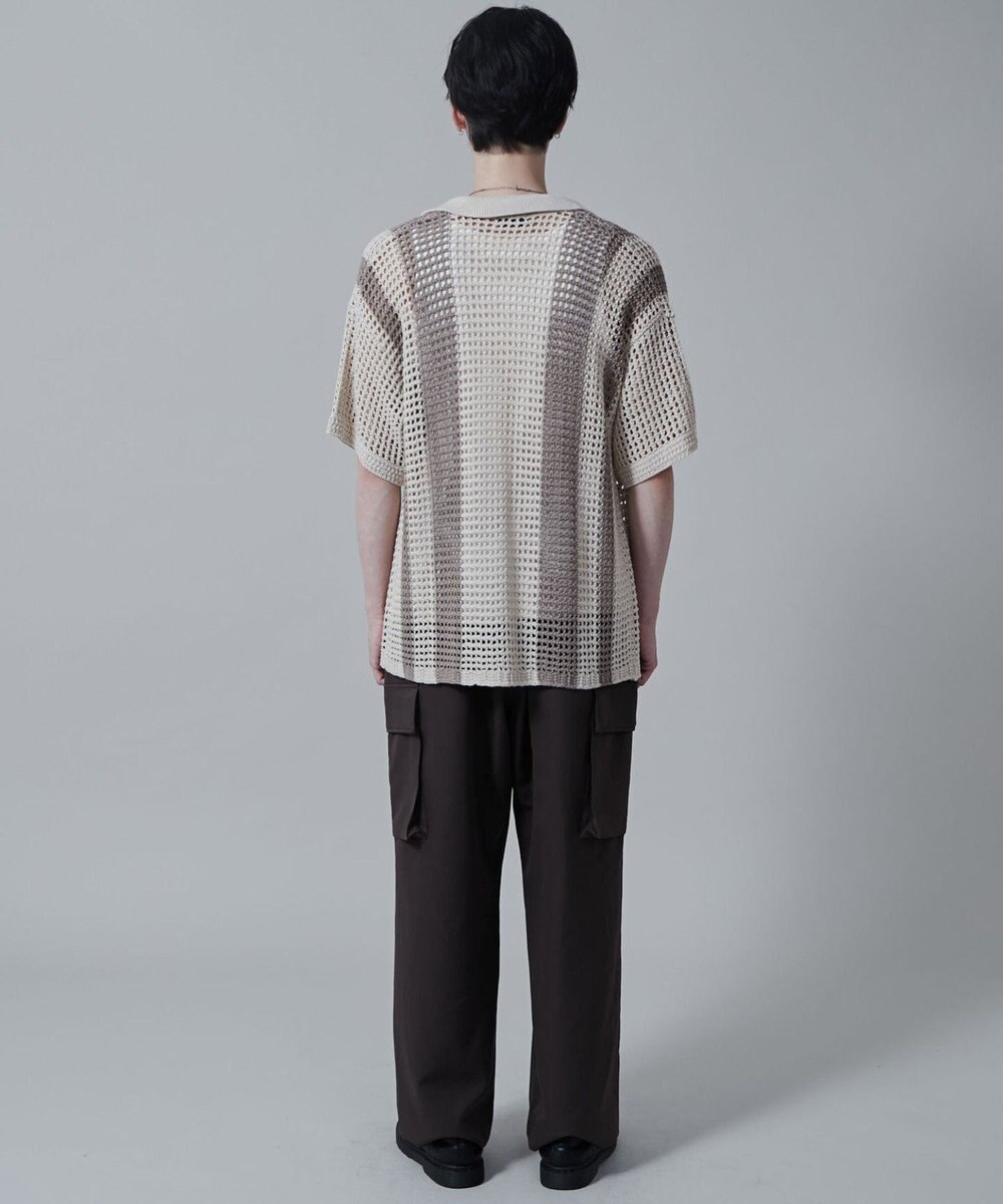 WEGO マルチストライプニットシャツ（S） 